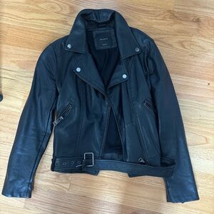 Elodie Classic Black Leather Jacket